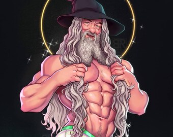 LIMITED EDITION Sparkly Metallic GanDILF Poster