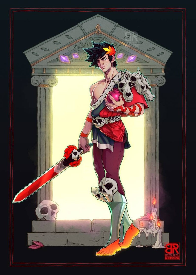 METALLIC LIMITED EDITION  - Hades Zagreus  -  Art Print 