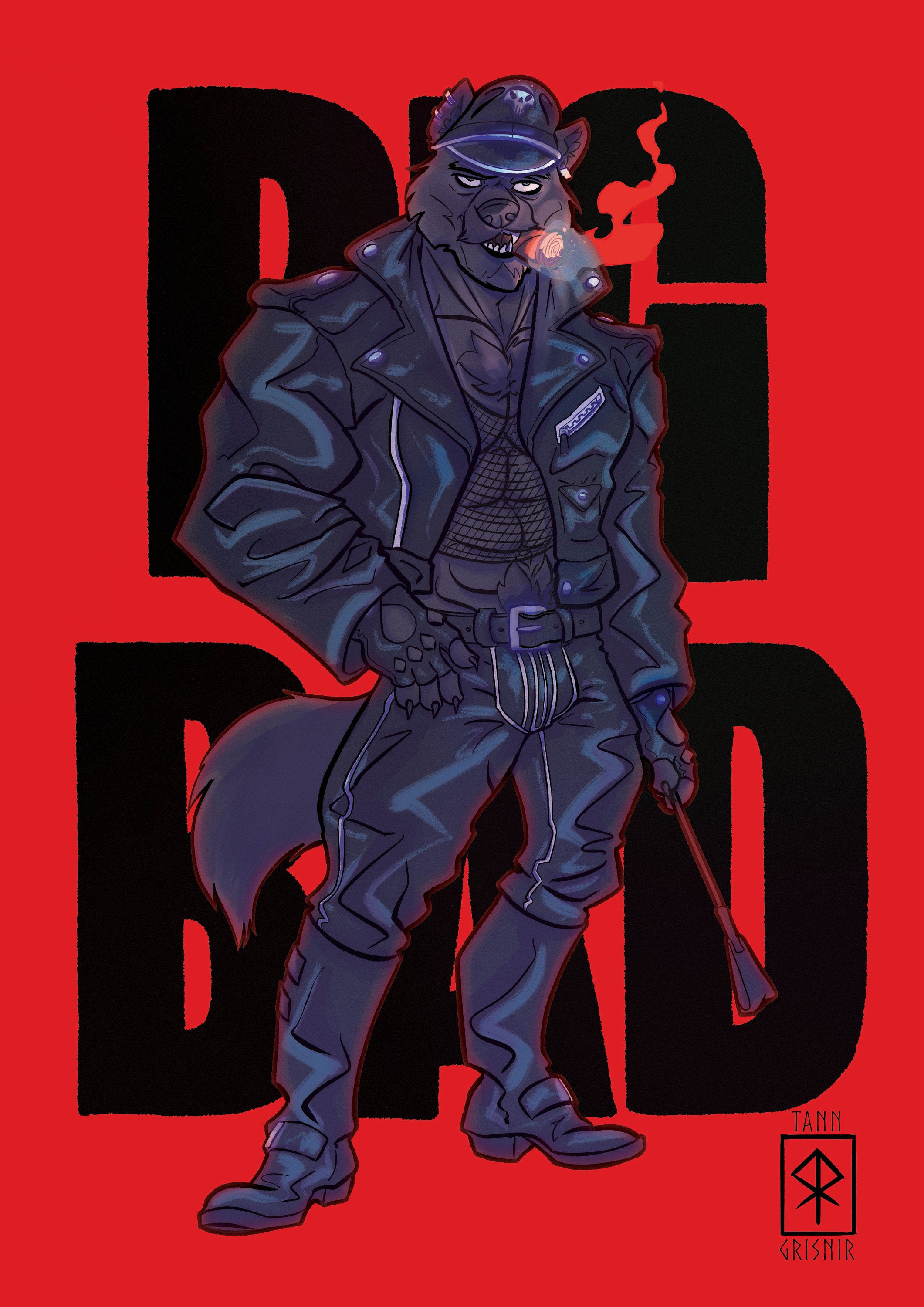 Big Bad Wolf Art Print | Etsy