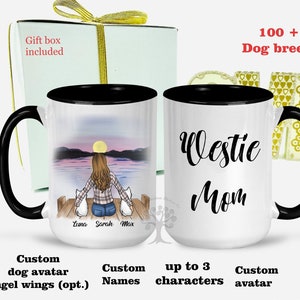 West Highland White Terrier Mug, Westie Mom Mug, West highland terrier gifts , Personalized pet mug, Custom Dog Mug, Mom gift, Coffee Mug