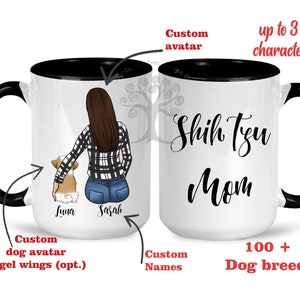 Shih Tzu Mug, Personalized Shih Tzu Mug, Water Bottle,  Dog Lover Gift, Gift For Dog Mom, Gift For Shih Tzu Mom, Customizable mug