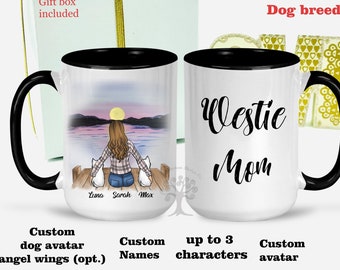 West Highland White Terrier Mug, Westie Mom Mug, West highland terrier gifts , Personalized pet mug, Custom Dog Mug, Mom gift, Coffee Mug