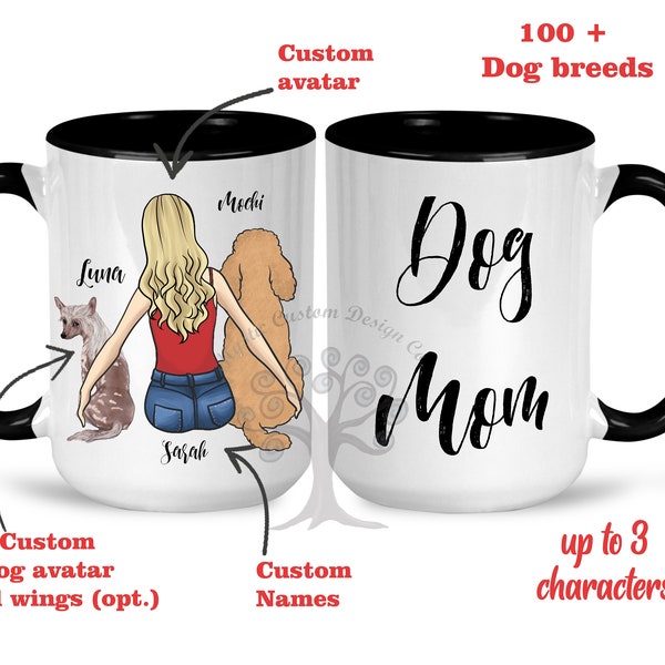 Personalized Chinese Crested Dog Mug, Chinese Crested Dog Mug, Chinese Crested Gift, Chinese Crested Mom Mug, Dog Mom Gift