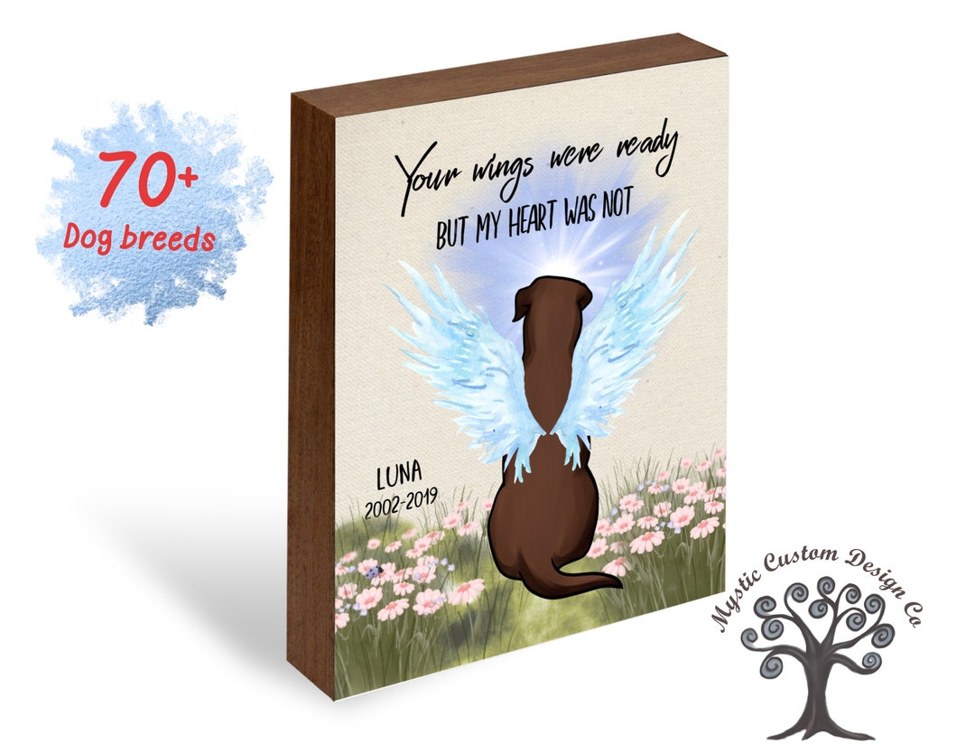 Personalized Pet Memorial Wall Art Personalized Dog Sympathy Etsy