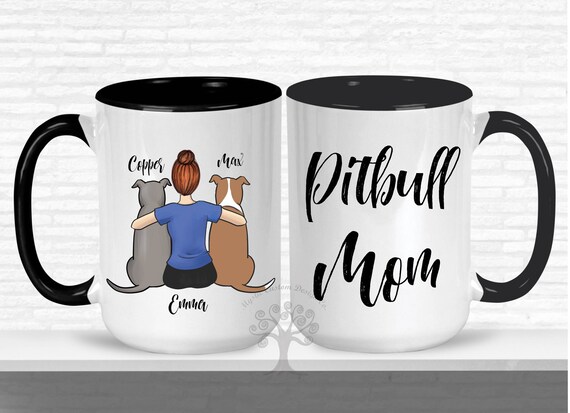 pitbull mom mug