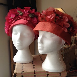 Vintage 1960s Floral Hat By Webron image 9