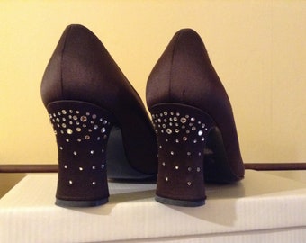 Bruno Magli Couture Shoes with Rhinestone Heels