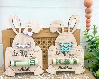 Easter Bunny Money Holder, Bunny Money Holder, Easter Basket, Easter Basket Money Holder, Easter Gift, Easter Present, Easter Basket Stuffer