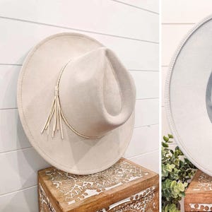 Vegan Suede Hat Blank with Logo Engraving, Blank Hat for Burning, Hat Pyrography, Burned Hat, Fedora Hat, Wide Brim Hat, Hat for Engraving