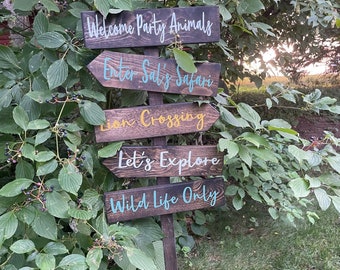 Directional Wedding Signs, Wedding Arrow Sign, Receptions Sign, Ceremony Sign, Bar Sign, Rustic Wedding Sign, Pointing Signs, Guide Signs