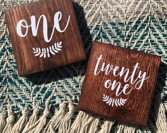 Wooden Table Numbers (Set of 10) Wedding Decor, Table Numbers, Wedding Table Numbers, Table Decor, Rustic Table Numbers, Reception Decor