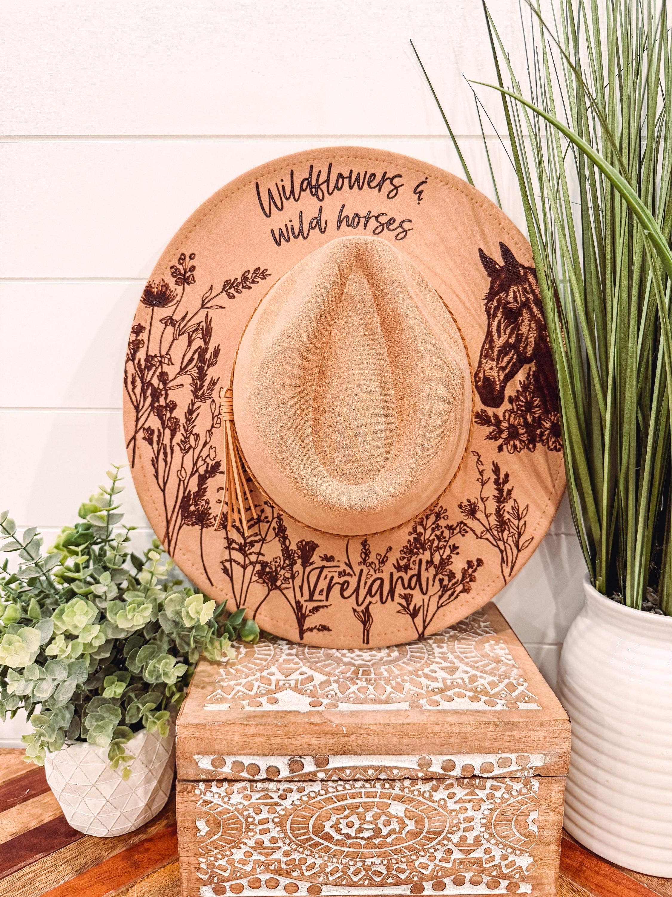 Wildflowers & Butterflies Custom Boho Hat WILD FLOWERS CORD - Snapback – The Ampal Creative main image 3