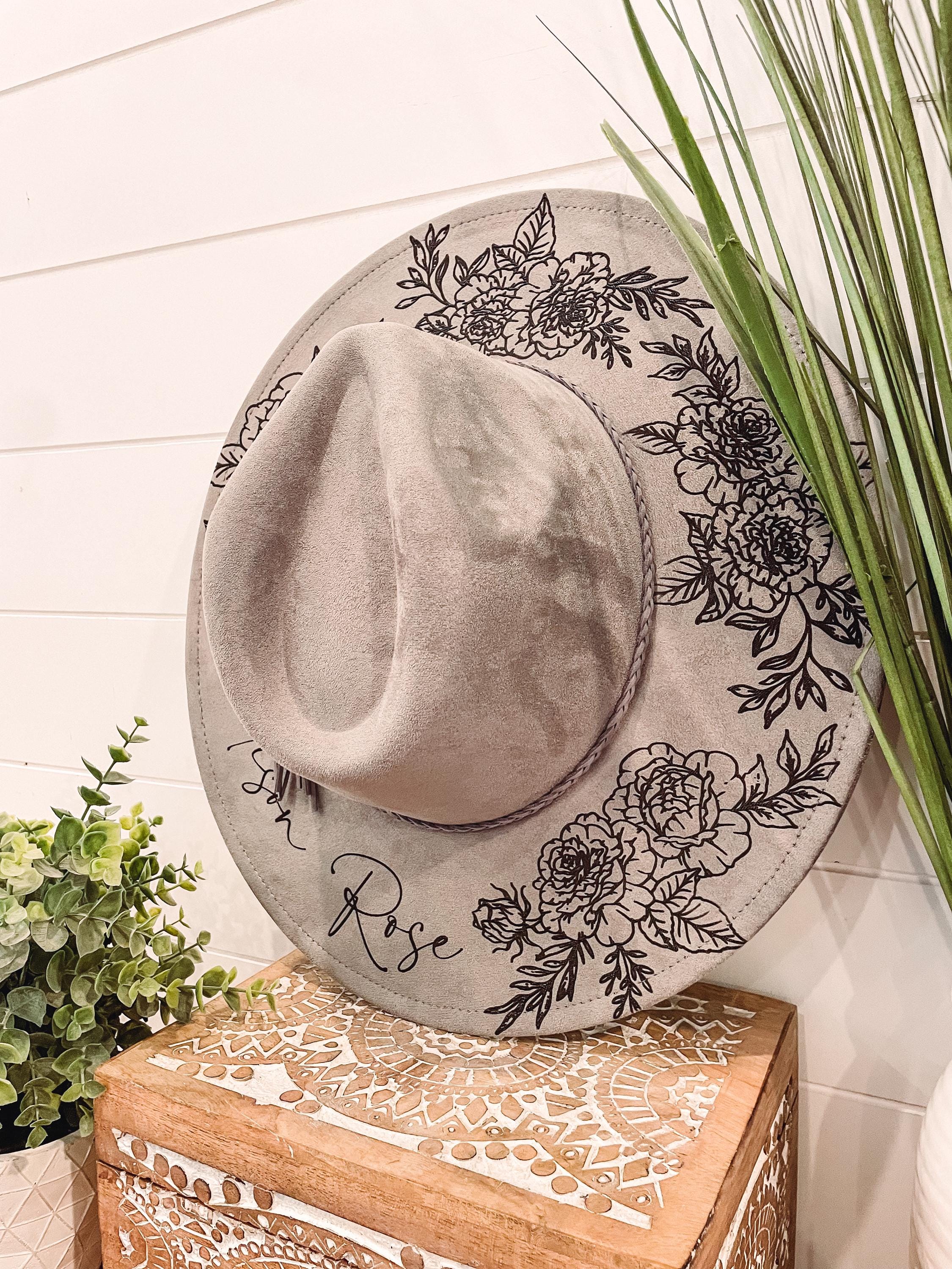 Hats N Roses Beige Embroidered Hat Hats N main image 4