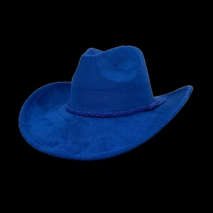 Vegan Suede Cowboy Hat Blank with Logo Engraving, Blank Hat for Burning, Hat Pyrography, Burned Hat Blank, Rancher Hat, Cowboy Hat image 3