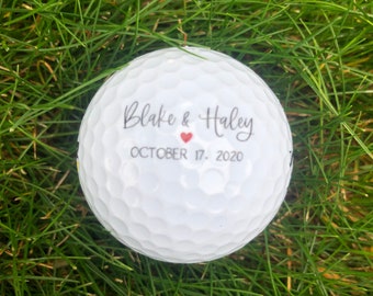 Pelotas de golf personalizadas, pelotas de golf personalizadas, regalo de pelota de golf, pelotas de golf con logotipo, pelota de golf con imagen, texto personalizado de golf, recuerdo de boda de golf