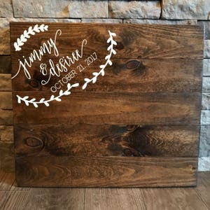 Wedding Guest Book Sign, Guest Book, Wooden Guest Sign, Wedding Decor, Wedding Ceremony Sign, Wedding Sign, Rustic Wedding, Guestbook