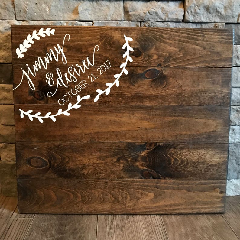Wedding Guest Book Sign Guest Book Wooden Guest Sign Etsy