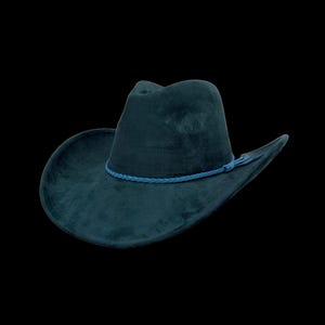 Vegan Suede Cowboy Hat Blank with Logo Engraving, Blank Hat for Burning, Hat Pyrography, Burned Hat Blank, Rancher Hat, Cowboy Hat image 6