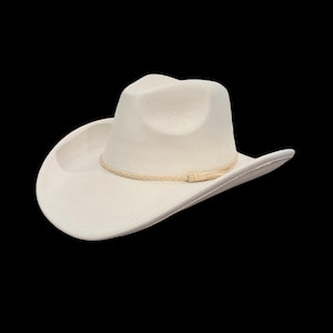 Vegan Suede Cowboy Hat Blank with Logo Engraving, Blank Hat for Burning, Hat Pyrography, Burned Hat Blank, Rancher Hat, Cowboy Hat image 13
