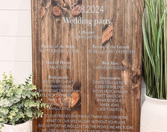 Signo de fiesta de boda, signo de programa de boda, signo de boda de fiesta nupcial, signo de ceremonia, signo de programa de boda alternativo, señalización de boda