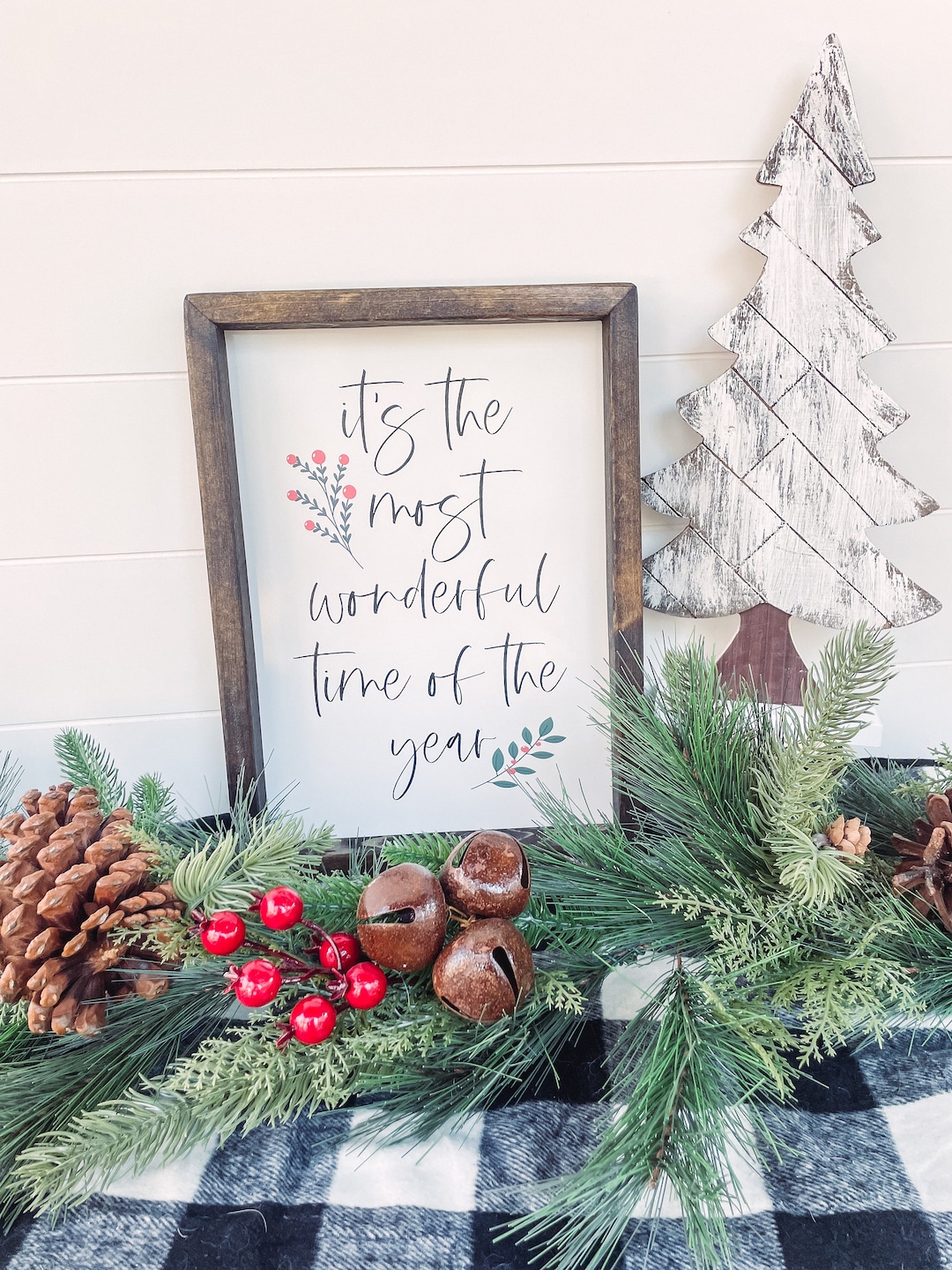 It's the Most Wonderful Time of the Year Wooden Sign, Christmas