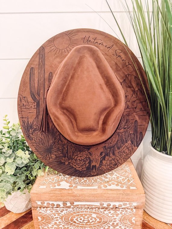 Desert Burned Hat, Desert Theme Hat, Desert Hat, Arrow Crown  display picture 1