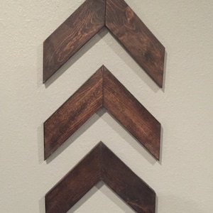 Rustic Wooden Arrows (Set of 3), Rustic Chevron Arrows