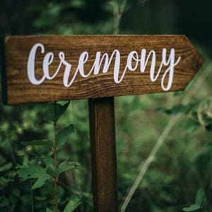 Directional Wedding Signs Wedding Arrow Sign Receptions | Etsy