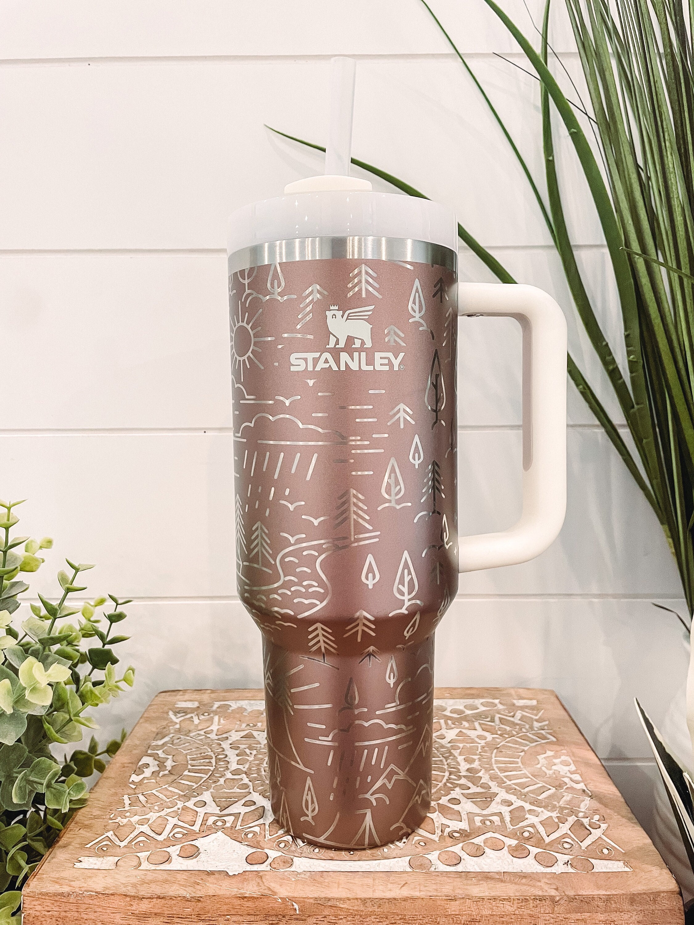 Camoflauge Stanley Quencher 40oz, Stanley Mug, Engraved Tumbler, Engraved  Stanley, Camo Stanley, Full Wrap Stanley, Travel Mug With Handle 