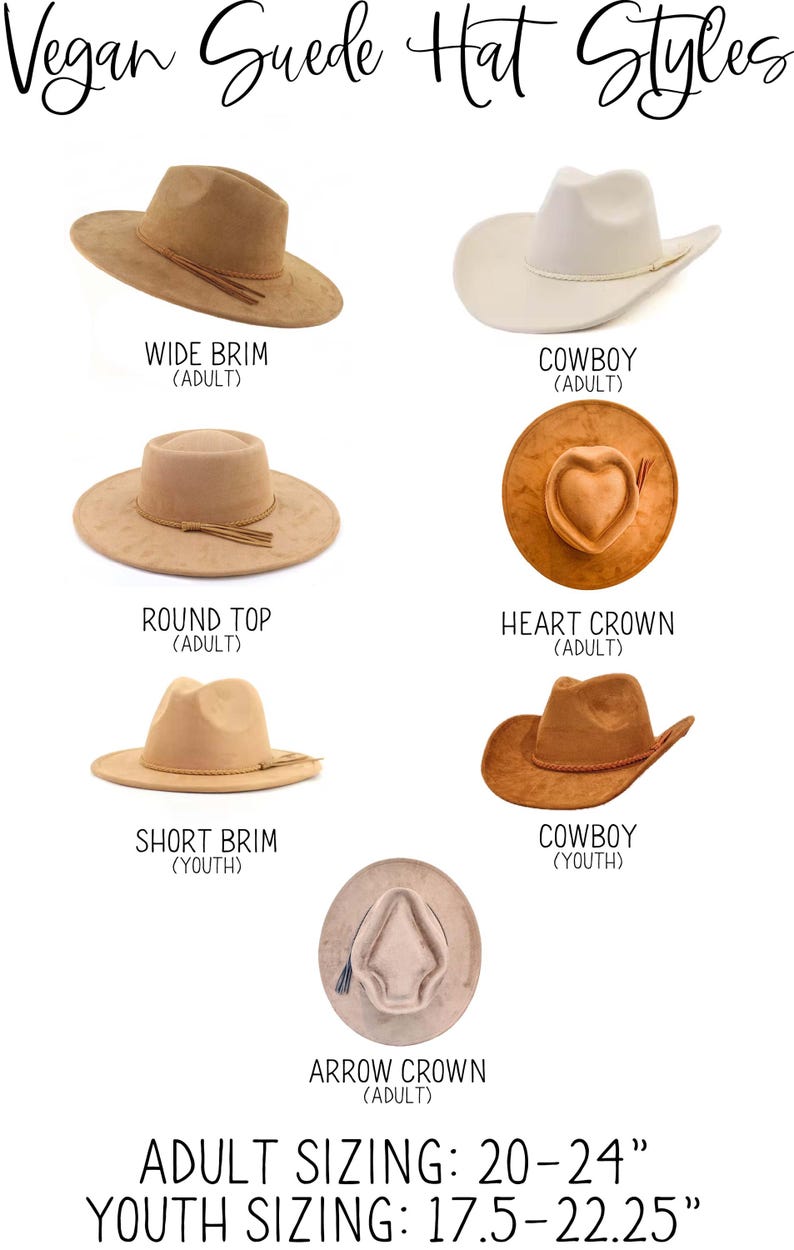 Sombrero de gamuza vegana en blanco con logotipo grabado, sombrero en blanco para quemar, pirograbado, sombrero fedora, sombrero de ala ancha, sombrero para grabar, sombrero para fiesta imagen 2
