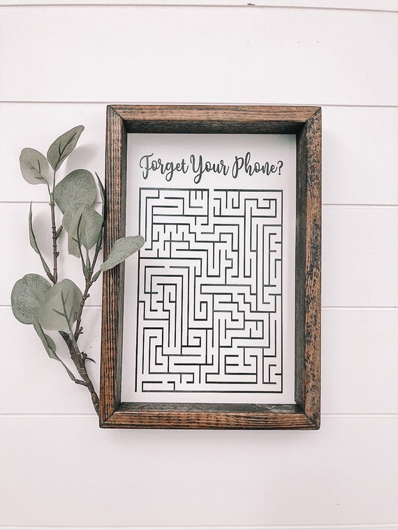 Bathroom Maze Wooden Sign, Bathroom Games, Powder room decor, Rustic Farmhouse Wooden Sign, Funny Bathroom Signs, Housewarming Present