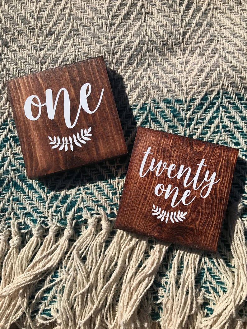 Wooden Table Numbers Wedding Decor Table Numbers Wedding Etsy