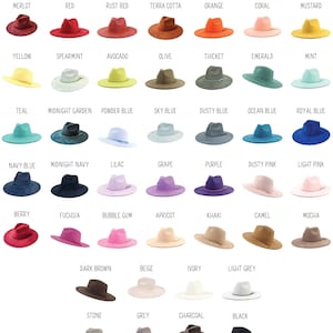 Floral Print Hat, Floral Cowboy Hat, Sunflower Hat, wildflower Fedora, Floral Suede Hat, Boho Hat, Vegan Suede, cowgirl hat, wide brim hat image 2