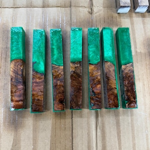 Stabilized Maple Burl & Alumilite Pen Blanks (Limited Edition)