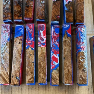 Stabilized Maple Burl & Alumilite Pen Blanks (Limited Edition)