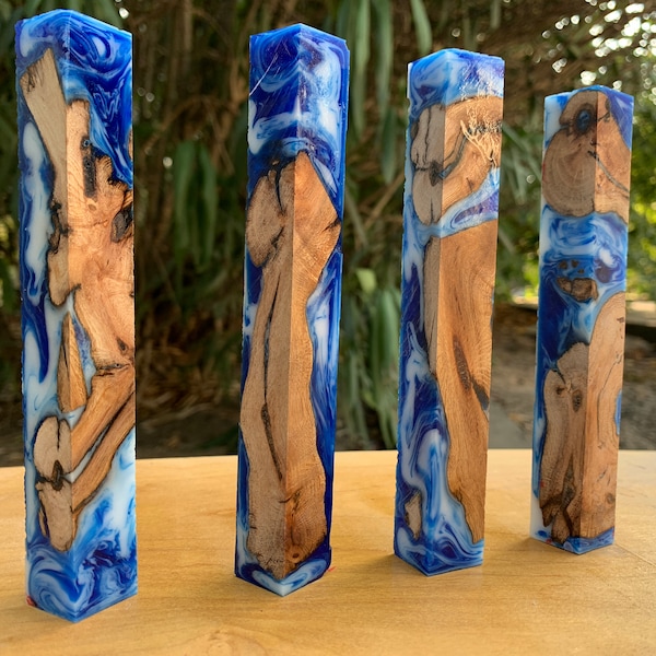 Grapevine&Alumilite (Multiple Colors) Worthless Wood Hybrid Pen Blanks