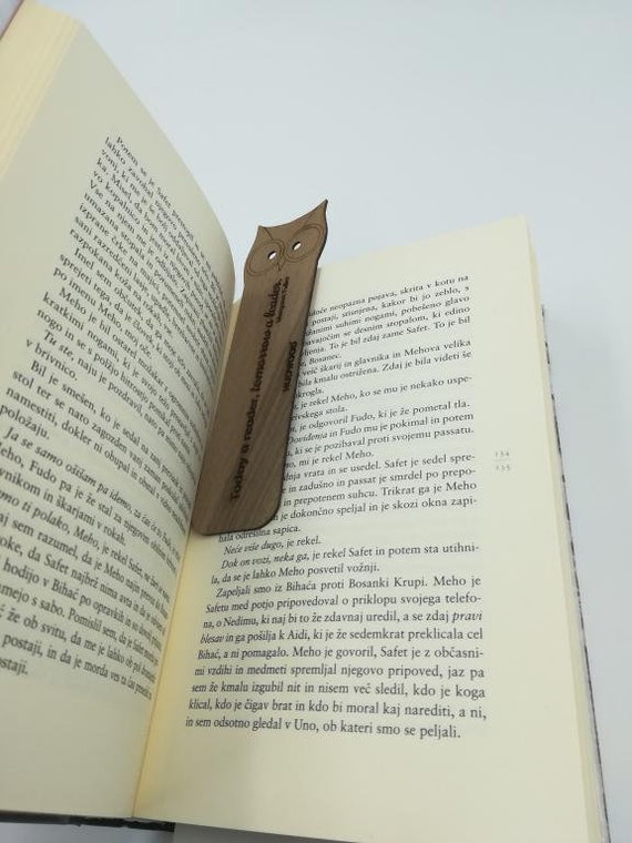 Wooden Book Mark 3pcs Bookmark With Quotes 3 Different Etsy