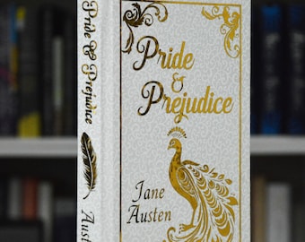 Pride and Prejudice by Jane Austen hardcover rebind optional stenciled edges