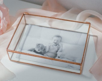 Boîte photo en verre anti-éblouissant pour impressions 4x6 support d'impression boîte de preuve boîte de cadeau de mariage emballage photo emballage pour boîte de carte postale photo mariage