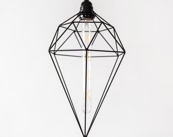 Hanging  lamp - Pendant lamp - Geometric Lamp - Home decor - Metal Lamp shade - Loft Light - Industrial Lamp - Chandeliers lamp