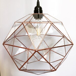 Hanging lamp Pendant light Geometric lamp Home decor Scandinavian Design Loft Light Industrial lighting Chandeliers lamp image 8