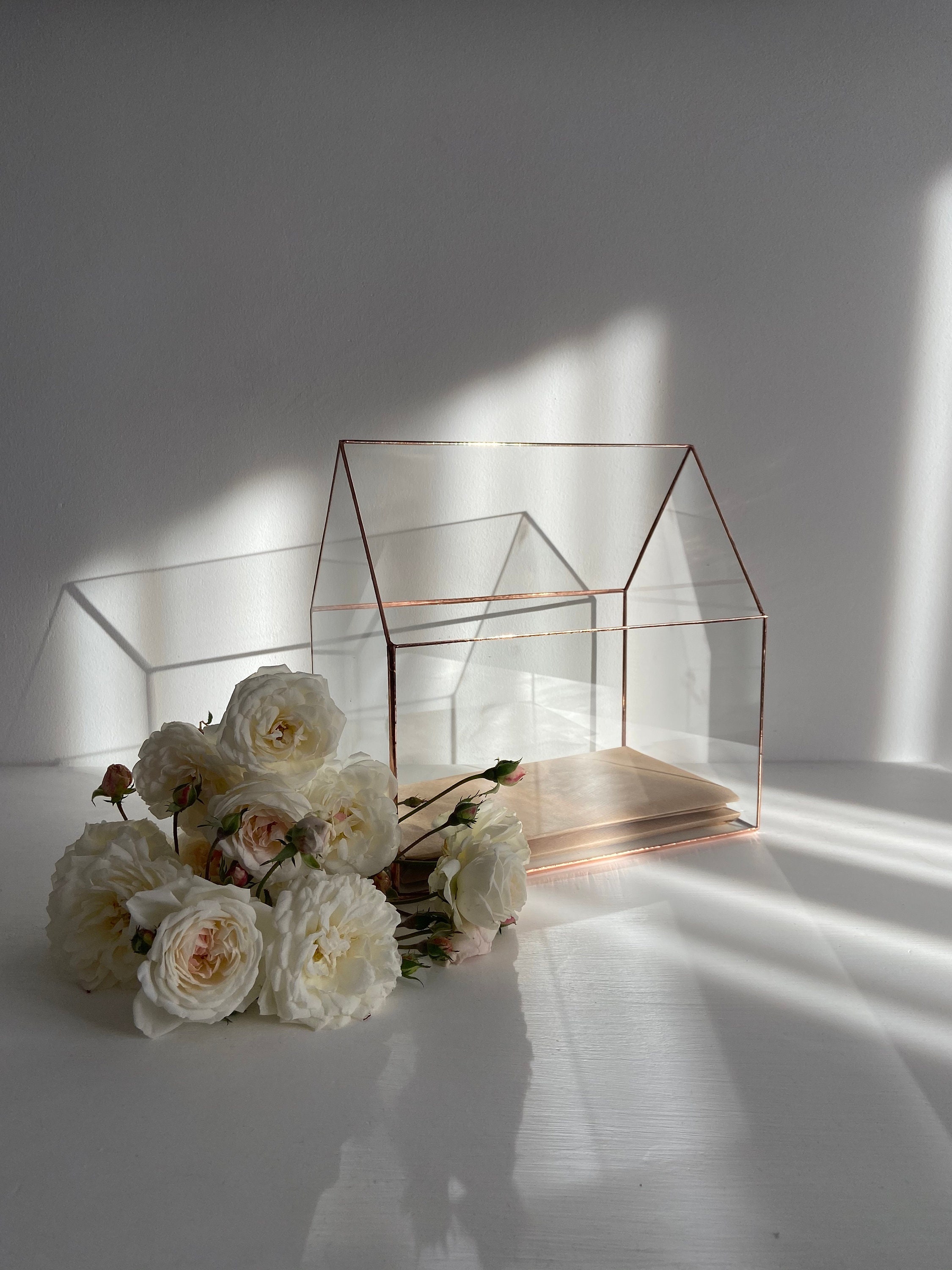 Large Glass Wedding Card Box Wedding House Card Box Card Etsy UK