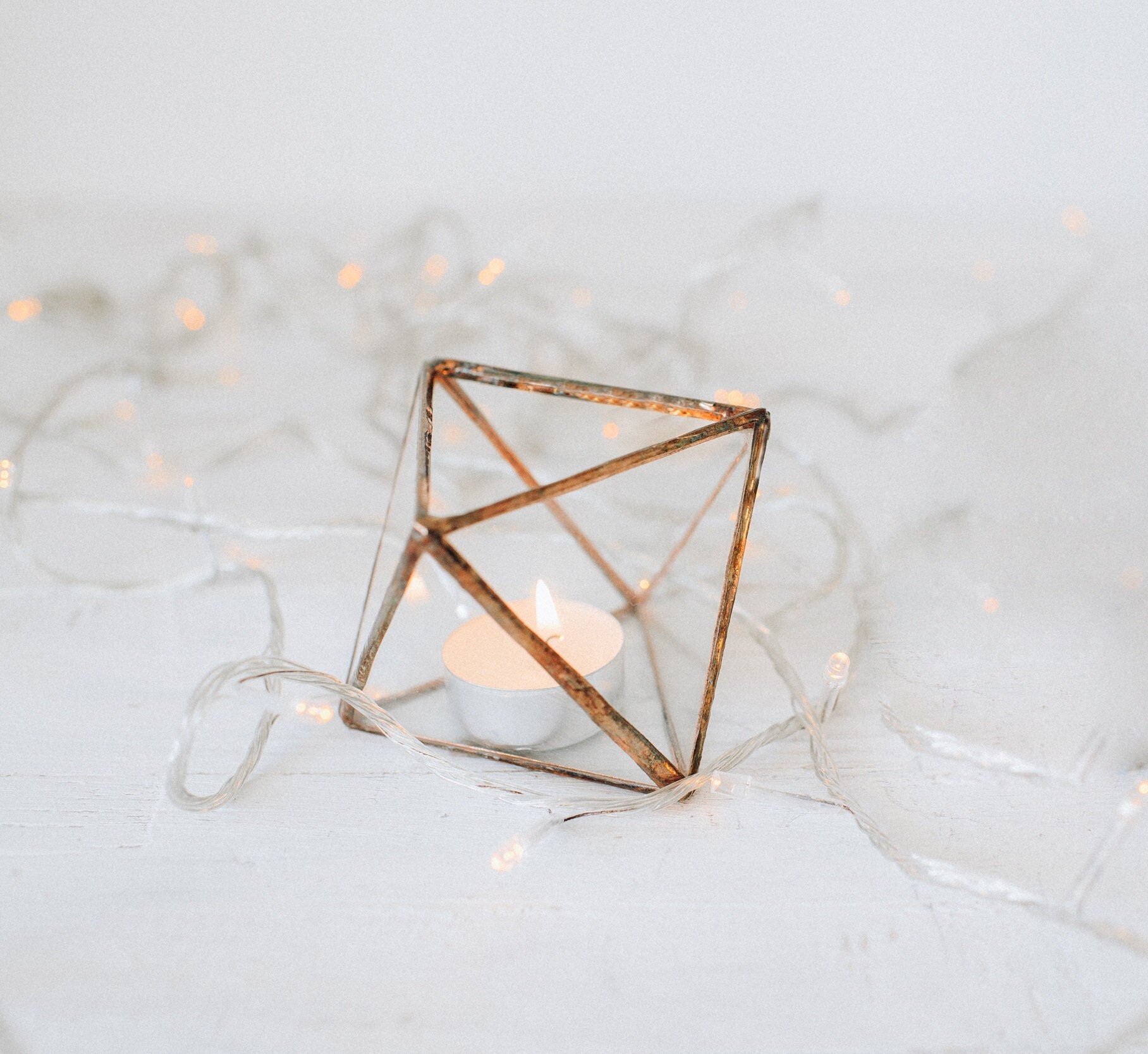 Glass Candle Holder Wedding Decor Candle Holder Table Etsy