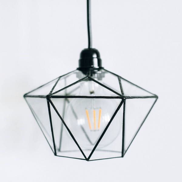 Hanging lamp - Pendant geometric Lamp - Home decor - Loft light - Industrial Lamp - Chandeliers lamp - Modern lighting - Geometric ceiling