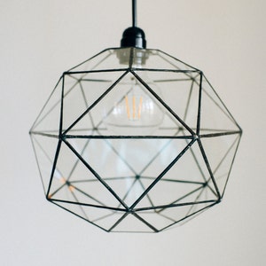 Hanging lamp Pendant light Geometric lamp Home decor Scandinavian Design Loft Light Industrial lighting Chandeliers lamp image 3