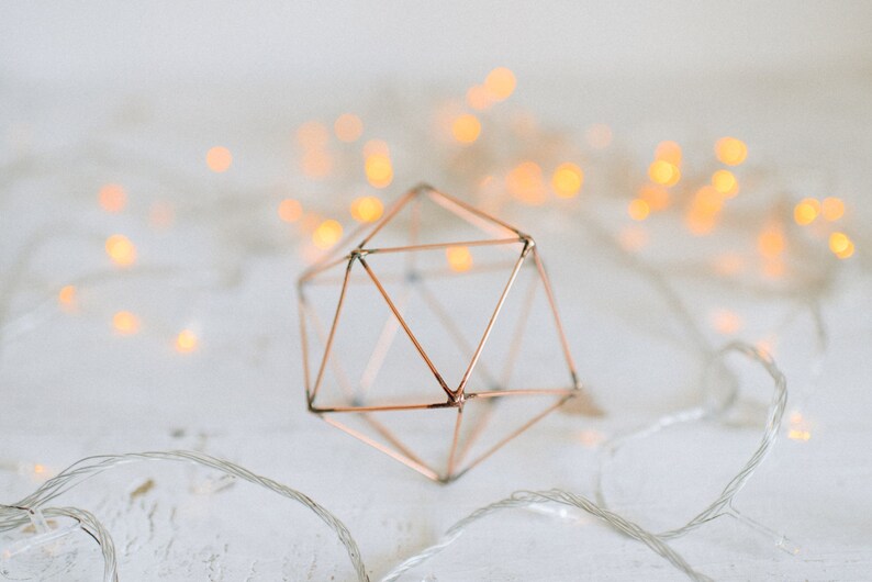 Copper wire decor Wedding Copper decor Candleholders Etsy