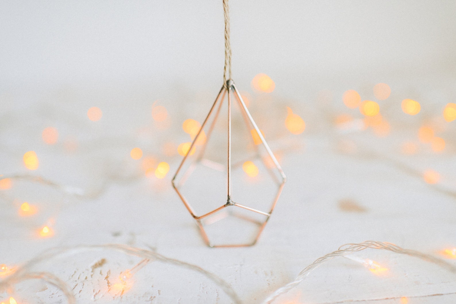 Wedding Candle Holder Table Decorations Copper Wire Decor Etsy