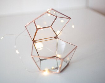 Wedding Ring Box -  Jewelry box - Engagement Ring Box - Jewel box  - Newlywed Gift - Ring Bearer Box - Small Jewelry Box - Glass Ring Box