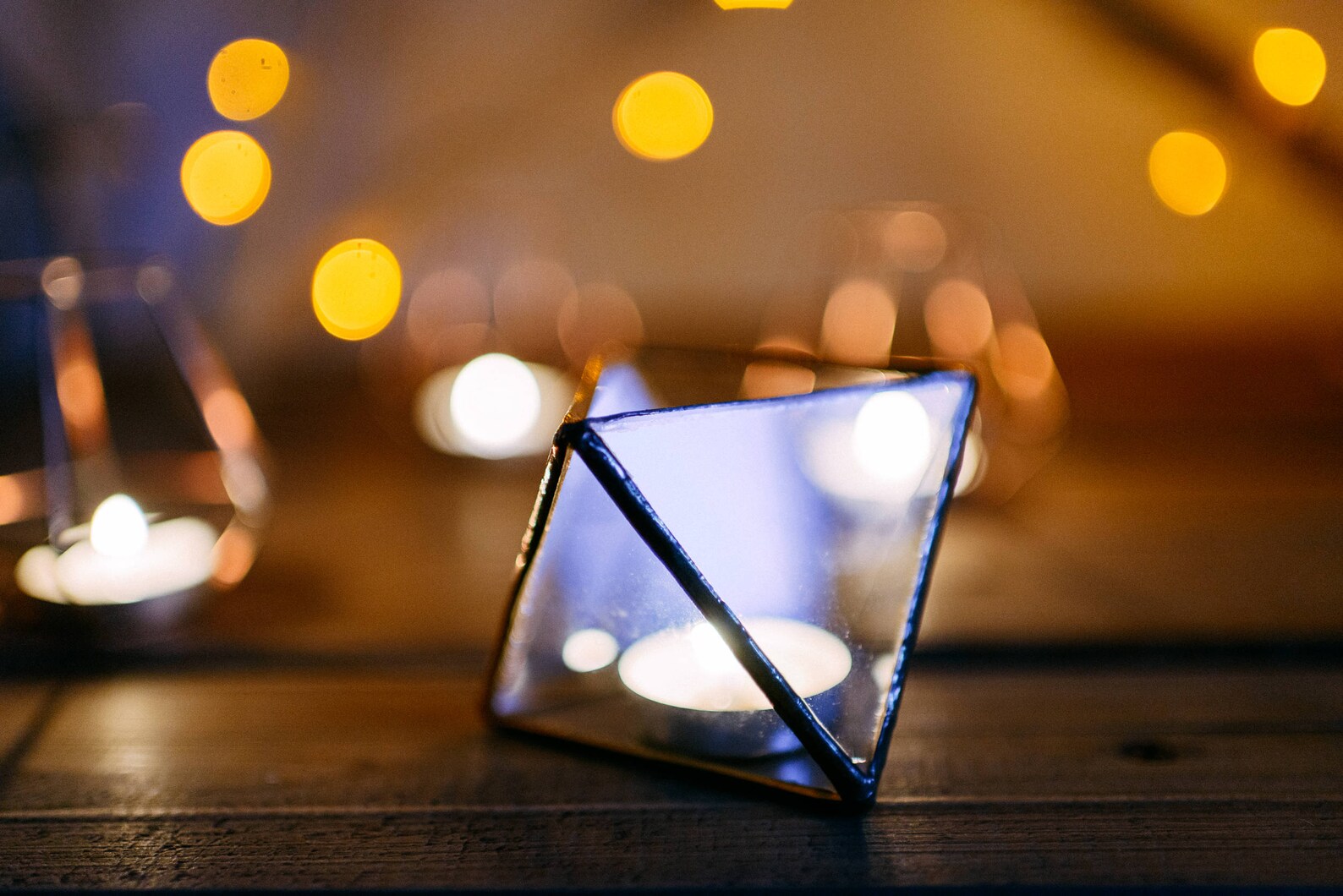 Glass Candle Holder Wedding Decor Candle Holder Table Etsy