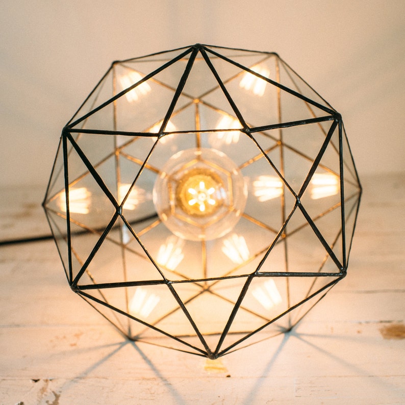 Hanging lamp Pendant light Geometric lamp Home decor Scandinavian Design Loft Light Industrial lighting Chandeliers lamp image 2